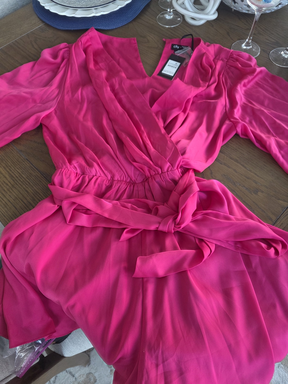 City Chic Hot Pink Romper
